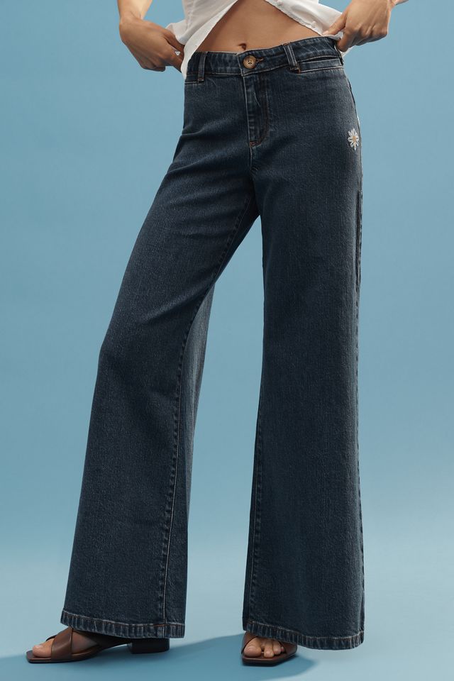 Maeve High-Rise Wide-Leg Jeans #1