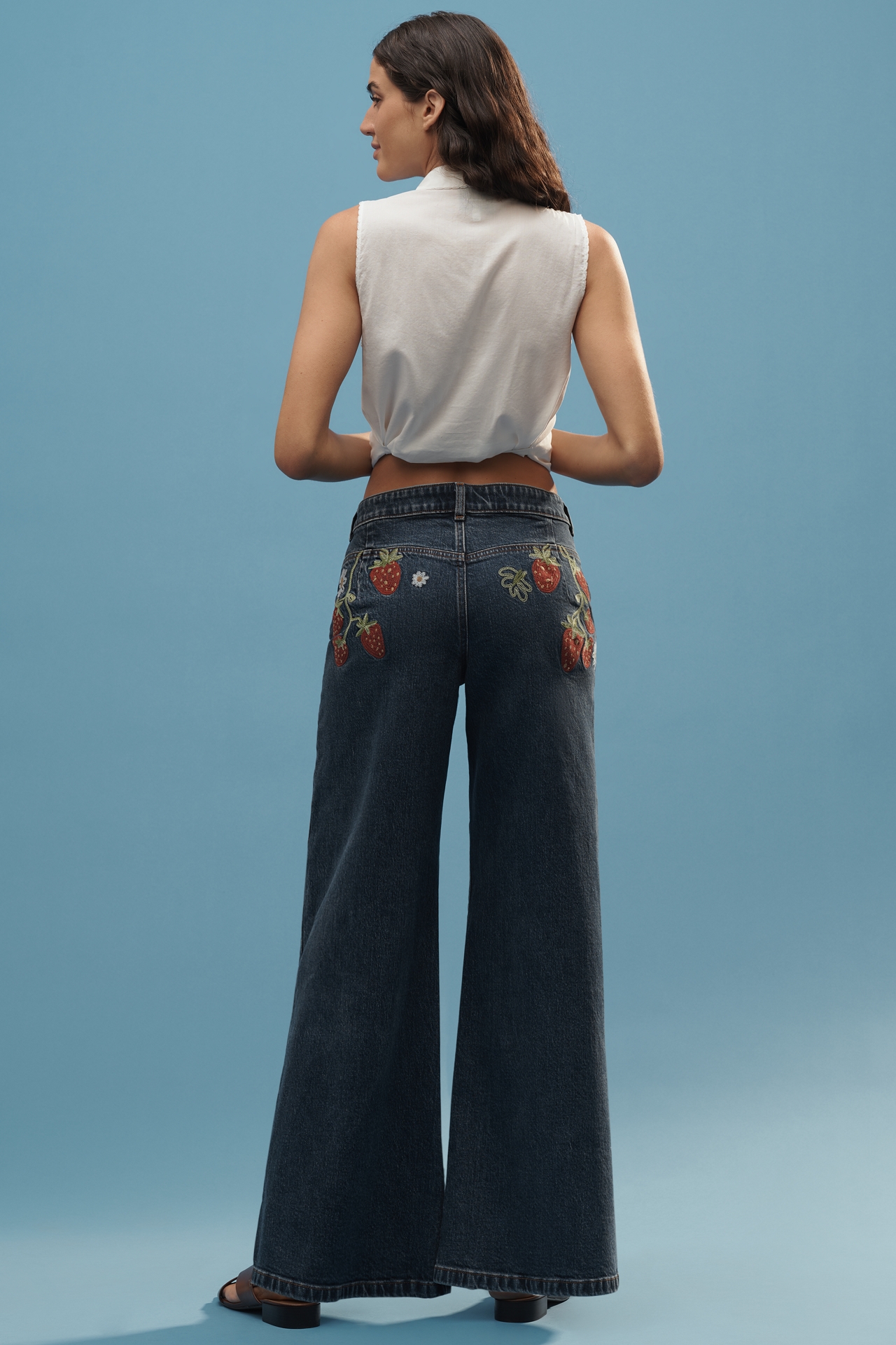 Maeve High-Rise Wide-Leg Jeans