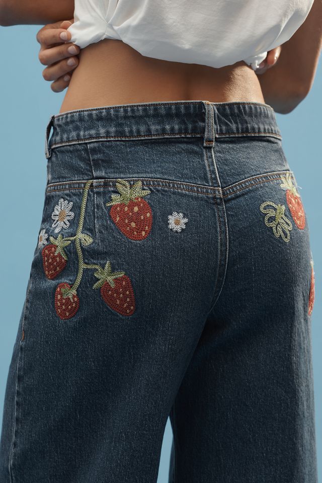 Maeve High-Rise Wide-Leg Jeans #3