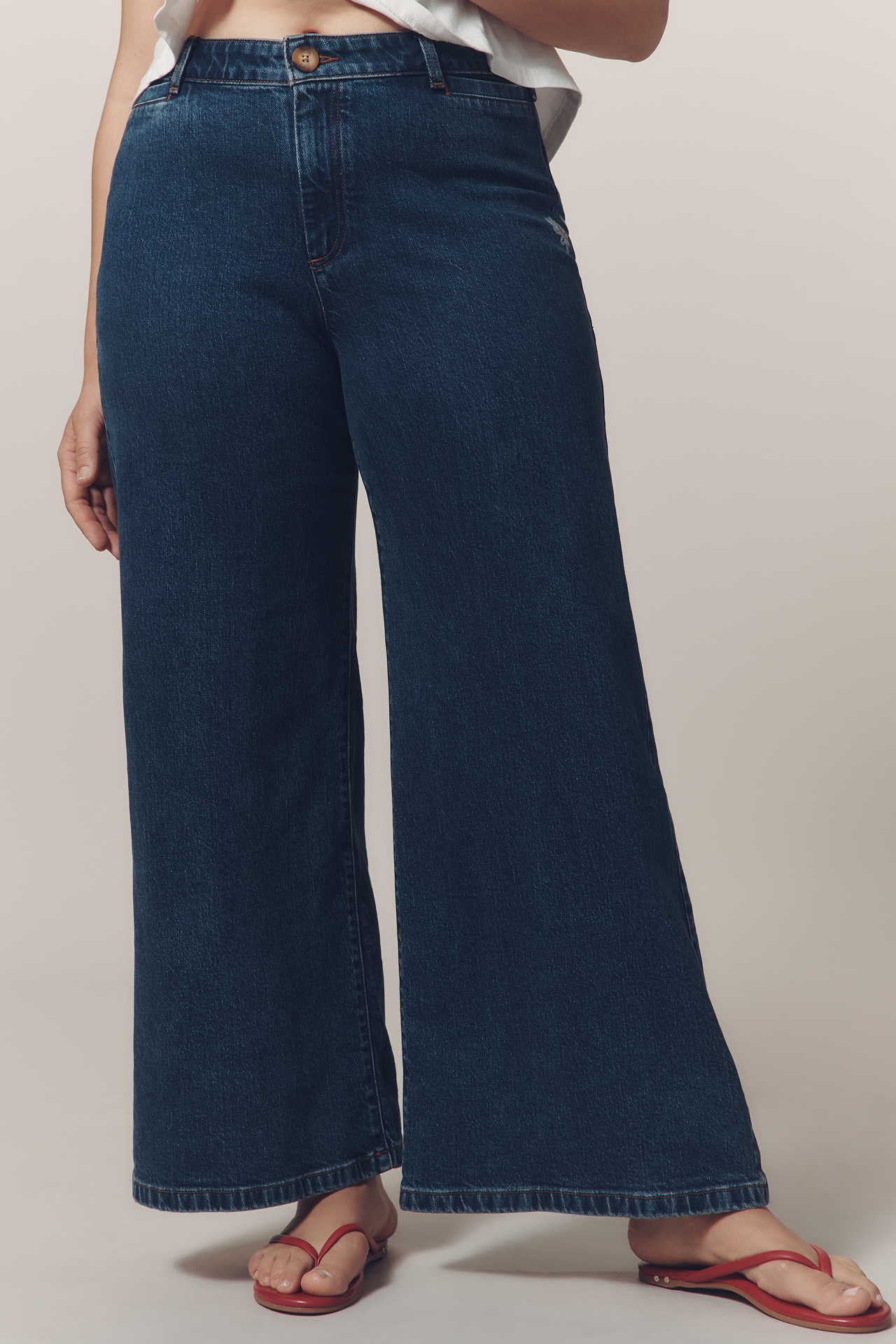 Maeve High-Rise Wide-Leg Jeans