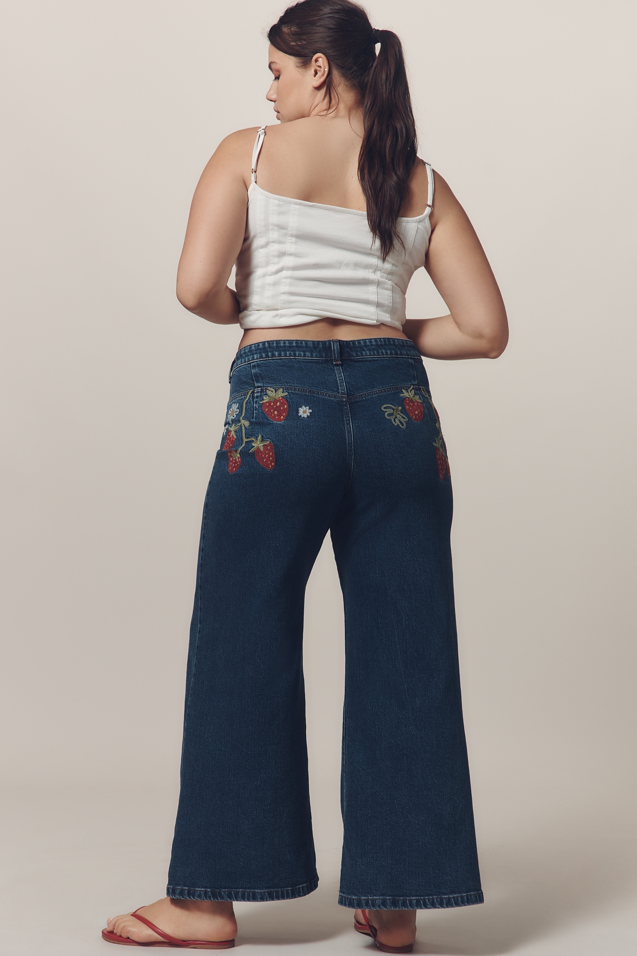 Maeve High-Rise Wide-Leg Jeans