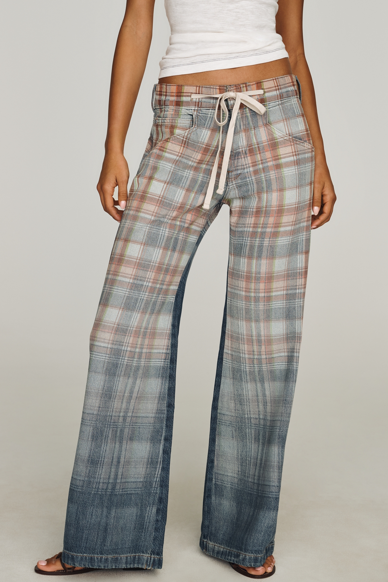 Ellis High-Rise Pull-On Flare Jeans by Pilcro