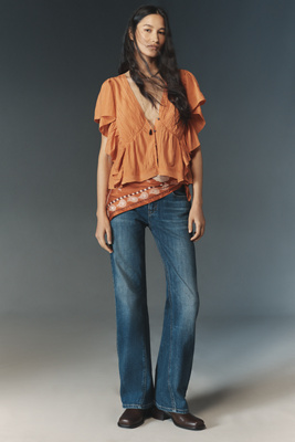 Pilcro Low-Rise Flared Jeans product page