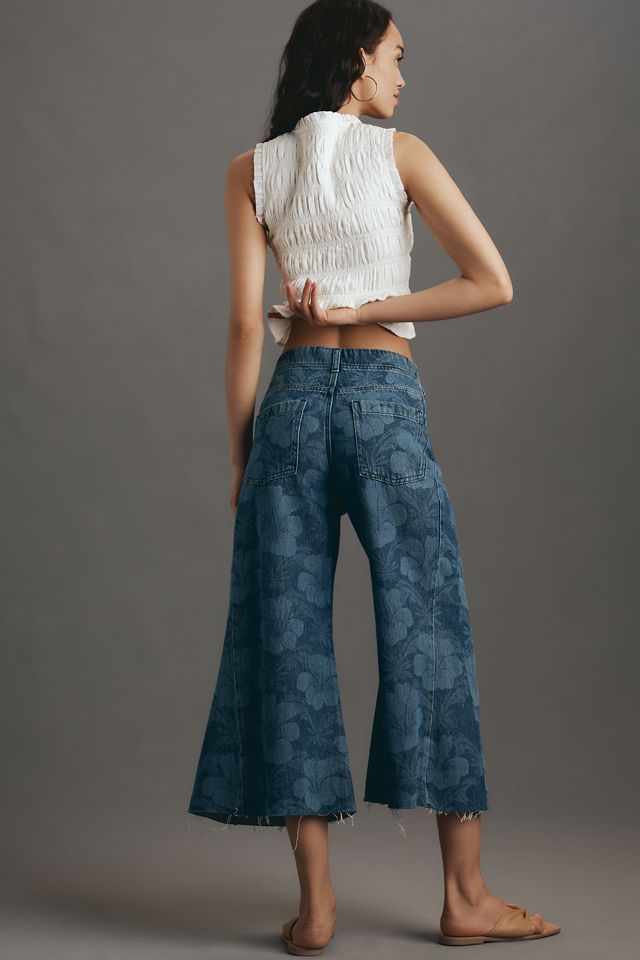 The Adi Crop Mid-Rise Flare Jeans by Pilcro #2