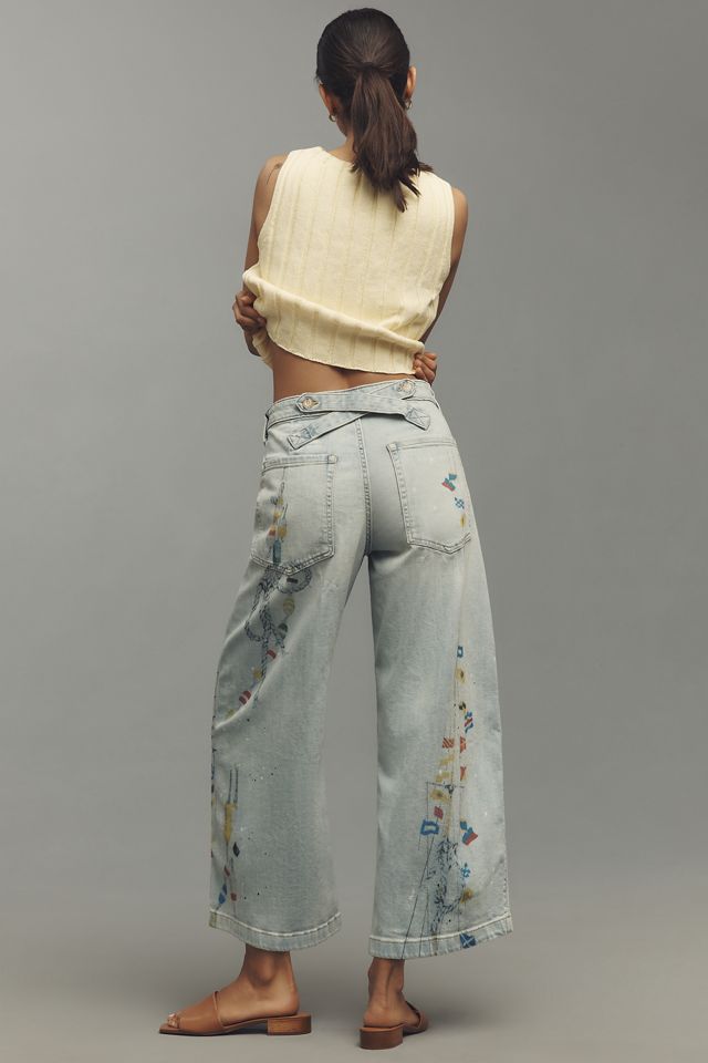 Pilcro High-Rise Crop Tapered Carpenter Jeans #4