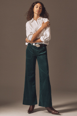 Pilcro The Rylan High-rise Flare Jeans By : Corduroy Edition In Green