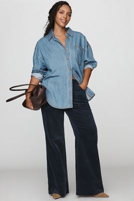 Pilcro Rylan Corduroy High-Rise Flare Jeans