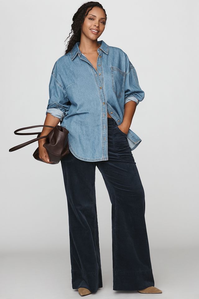 Rylan High-Rise Flare Jeans by Pilcro: Corduroy Edition #4