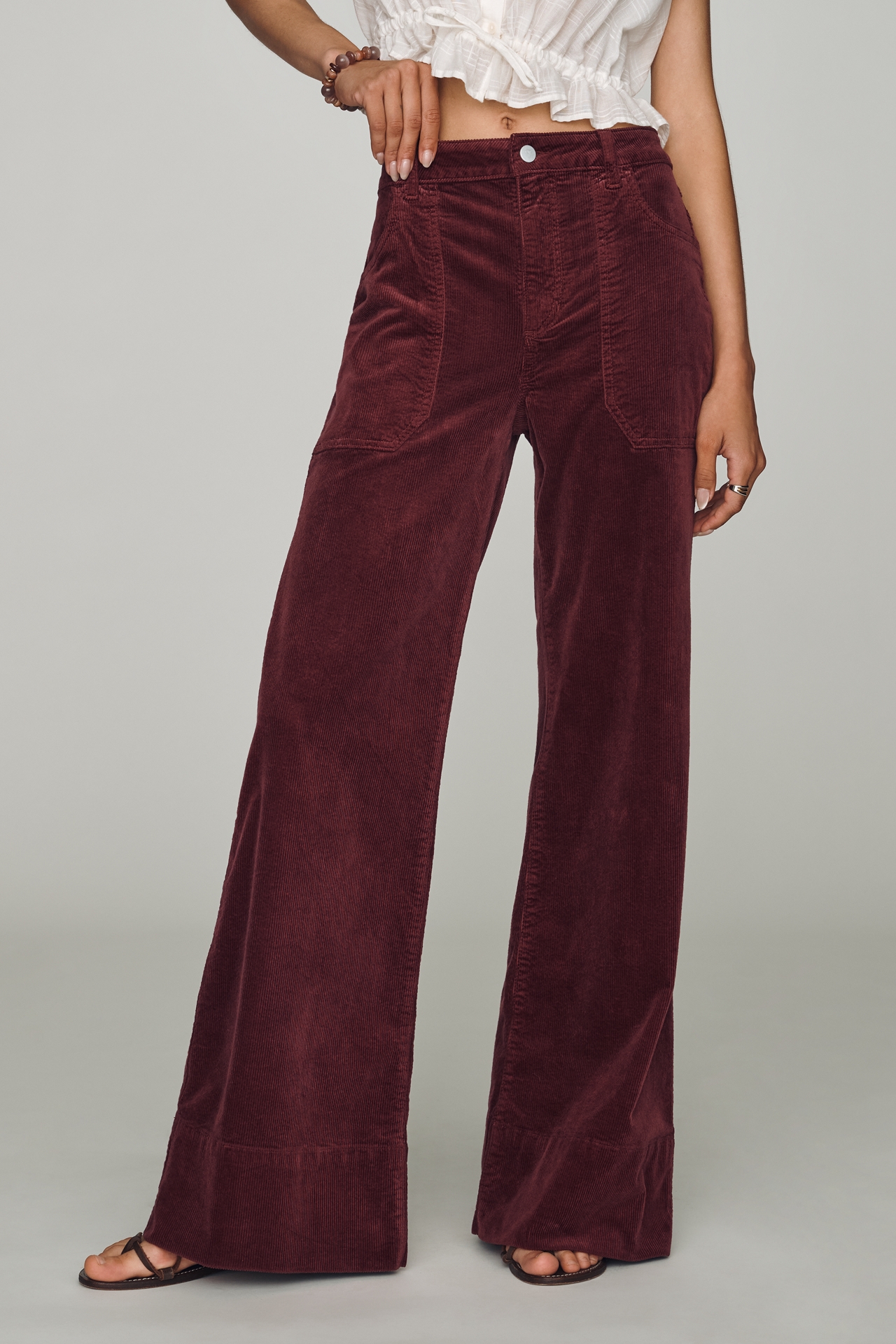 Rylan High-Rise Flare Jeans by Pilcro: Corduroy Edition