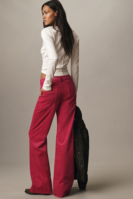Pilcro The Rylan High-rise Flare Jeans By : Corduroy Edition In Pink