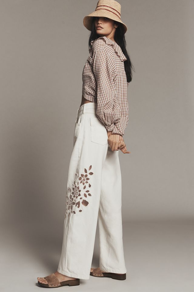 Pilcro Mid-Rise Relaxed Tapered Jeans #3