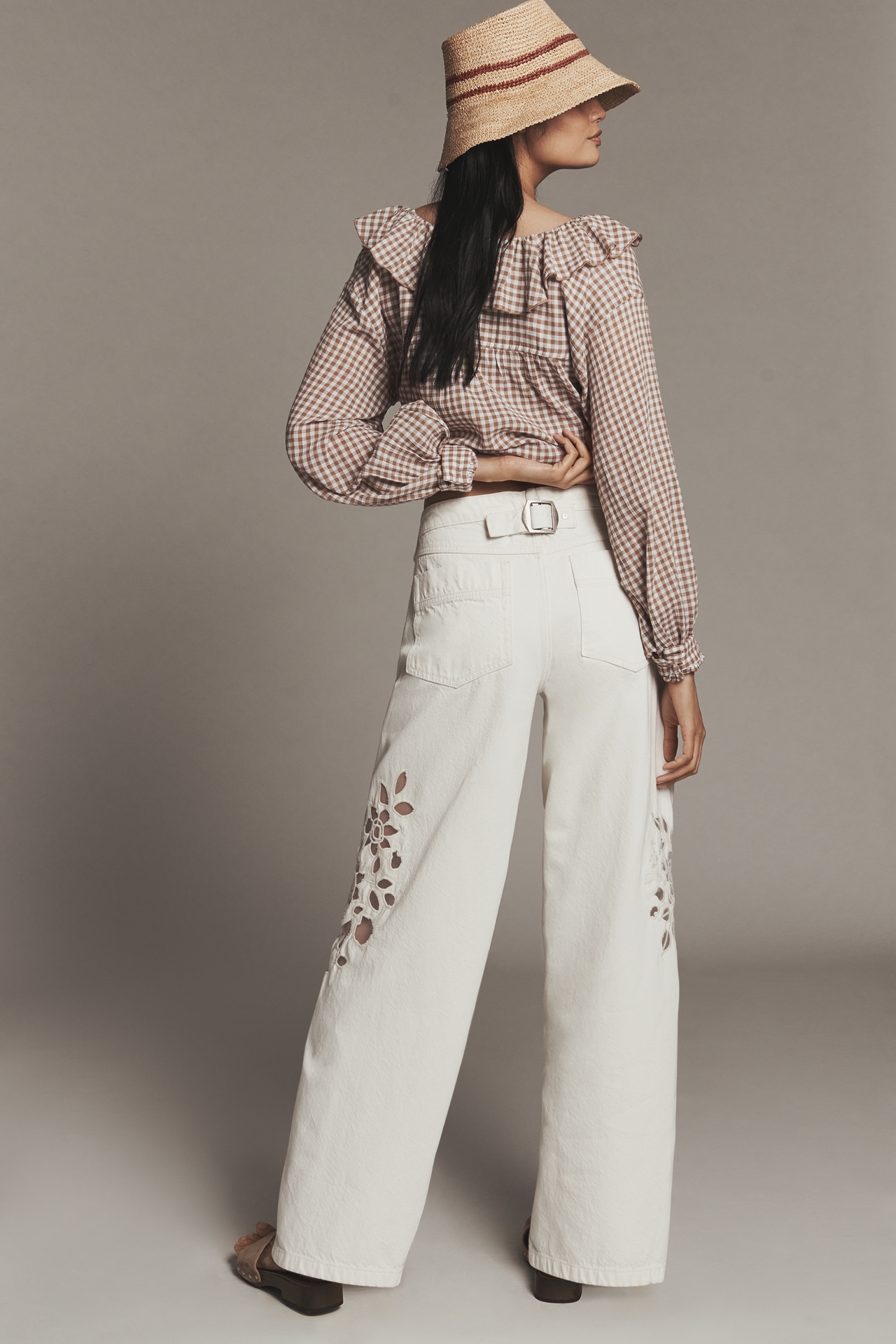 Pilcro Mid-Rise Relaxed Tapered Jeans