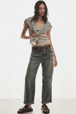Pilcro The Jenna Mid-rise Relaxed Jeans By