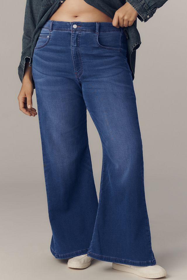 The Adi Knit Mid-Rise Flare Jeans by Pilcro #5