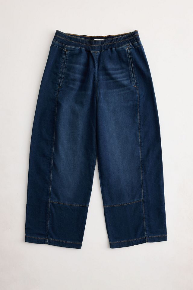 Die Izzie Strick-Pull-On-Barrel-Jeans von Pilcro #7