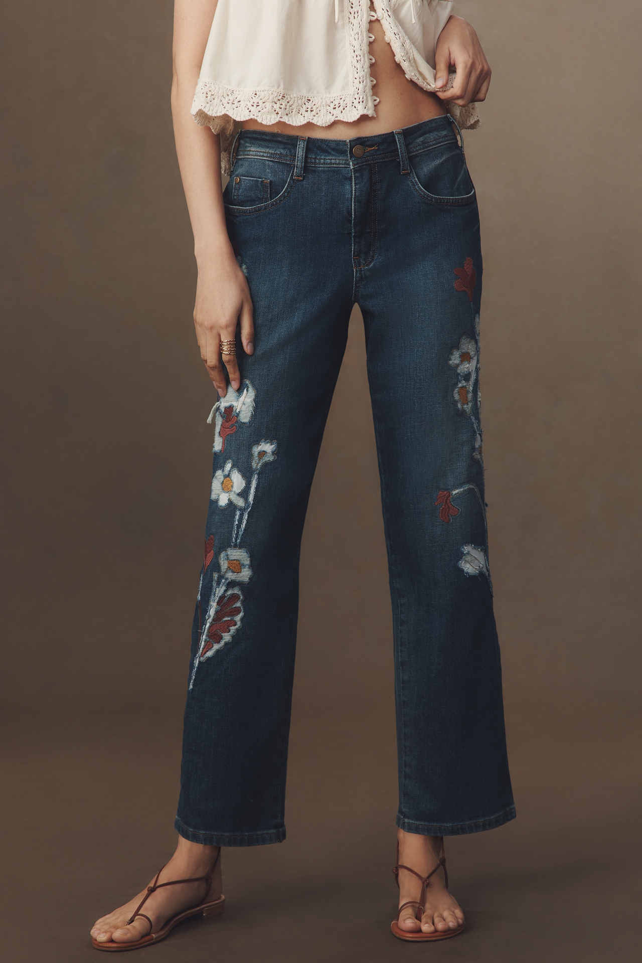 Pilcro Mid-Rise Baggy Boyfriend Jeans