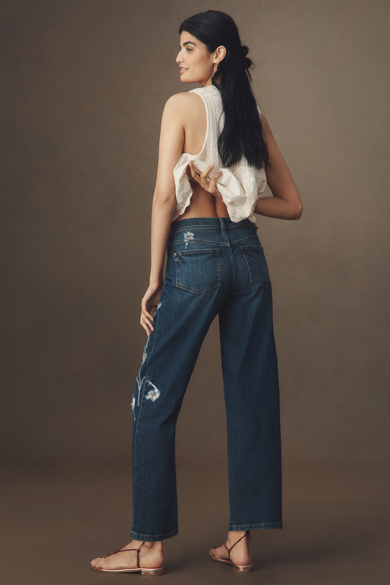 Pilcro Mid-Rise Baggy Boyfriend Jeans