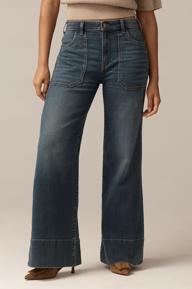 The Curvy Rylan Relaxed High-Rise Flare Jeans by Pilcro #1