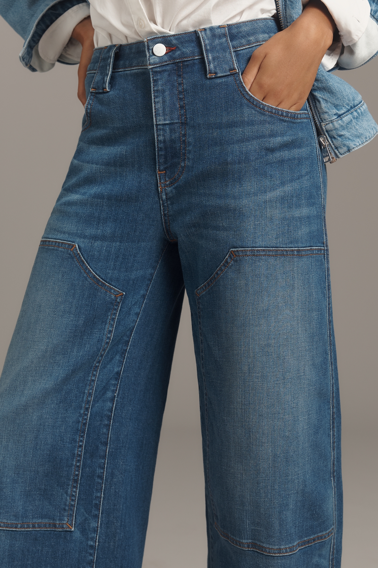 Pilcro High-Rise Puddle Curved Jeans
