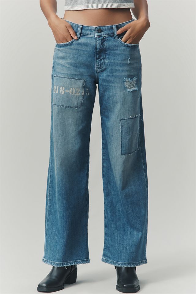 Pilcro Low-Rise Wide-Leg Jeans #1
