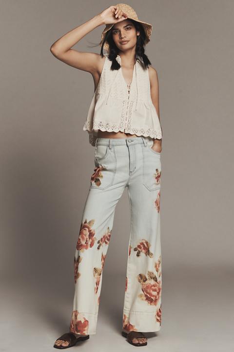 The Rylan Relaxed High-Rise Flare Jeans by Pilcro