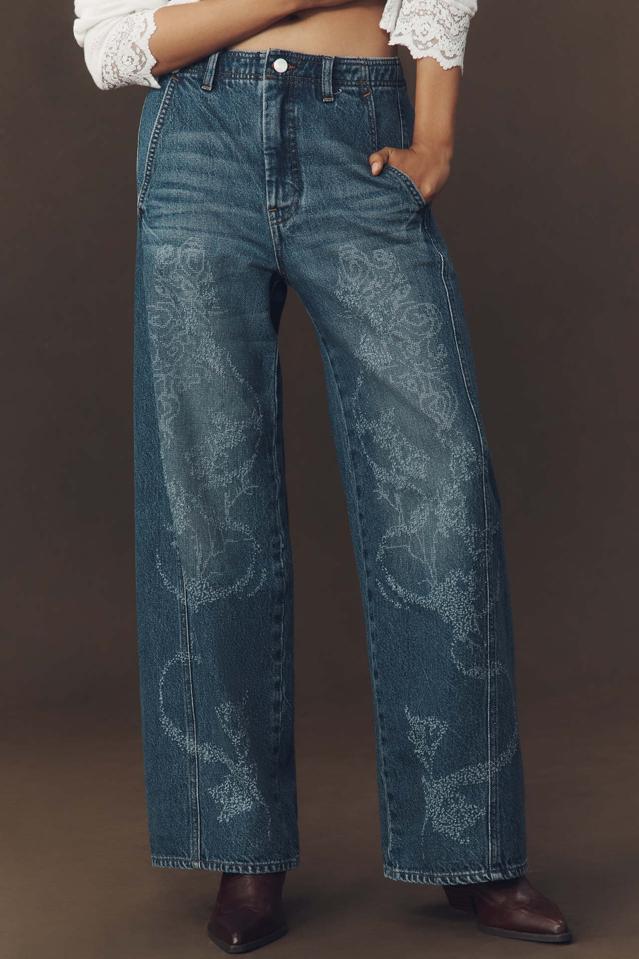 Pilcro High-Rise Tapered Jeans