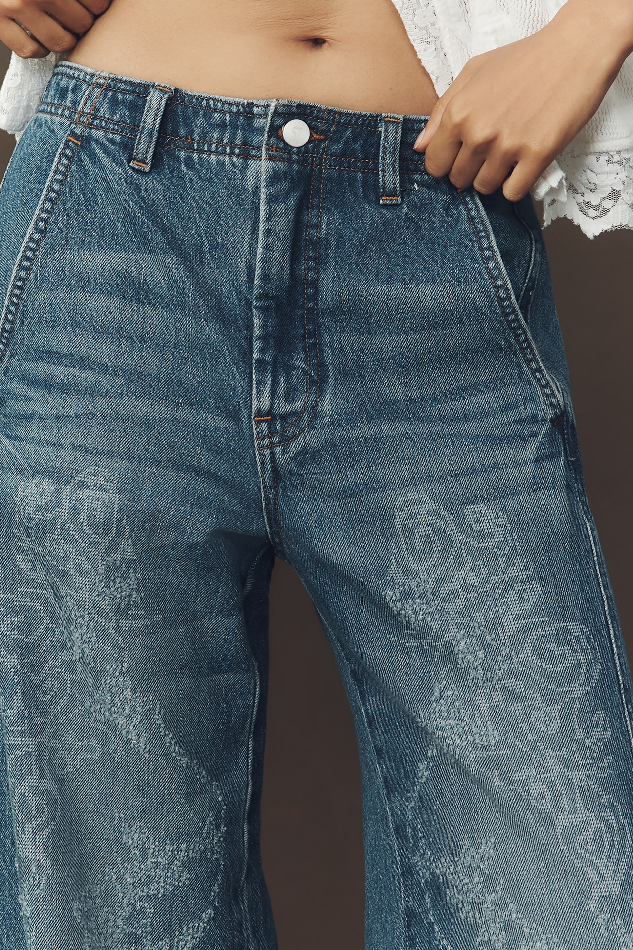Pilcro High-Rise Tapered Jeans
