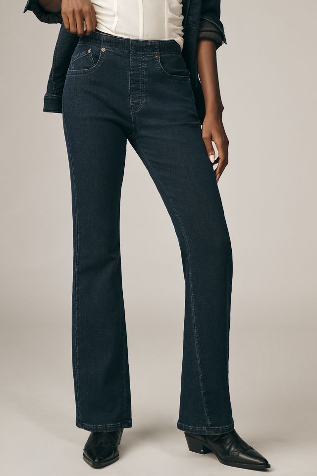 Pilcro Essential Low-Rise Pull-On Knit Flare Jeans #1
