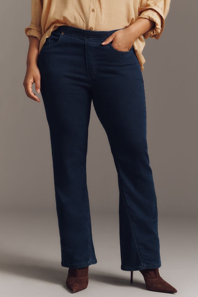 Pilcro Essential Low-Rise Pull-On Knit Flare Jeans #6