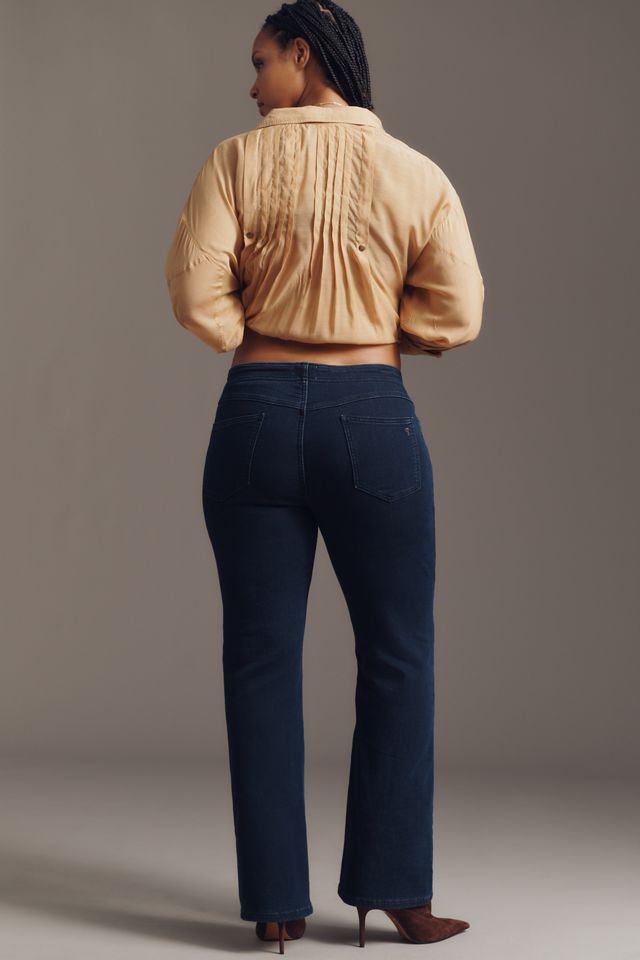 Pilcro Essential Low-Rise Pull-On Knit Flare Jeans #7