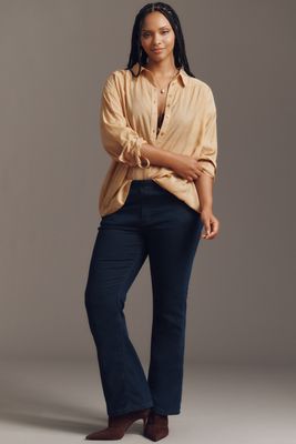 Pilcro Essential Low-Rise Pull-On Knit Flare Jeans