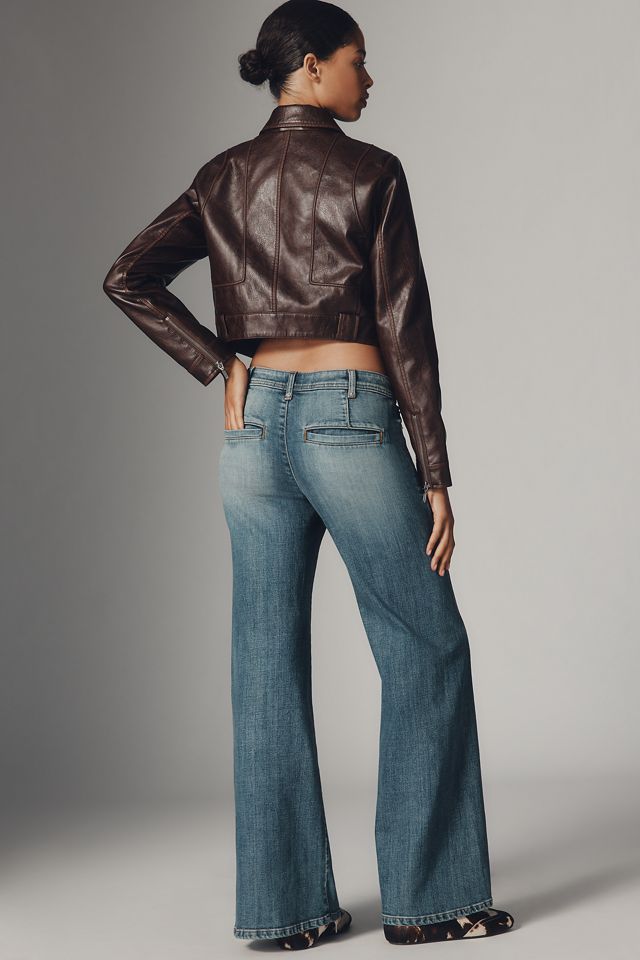 Pilcro Biker Mid-Rise Flare Jeans #3