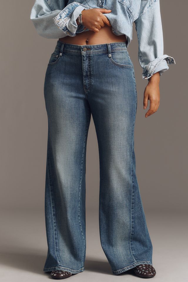 Pilcro Biker Mid-Rise Flare Jeans #6
