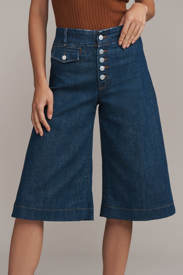 Pilcro High-Rise Wide-Leg Culotte Jeans #2