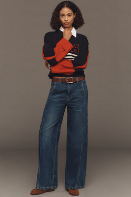 The Lex High-Rise Relaxed Tapered Jeans by Pilcro product page
