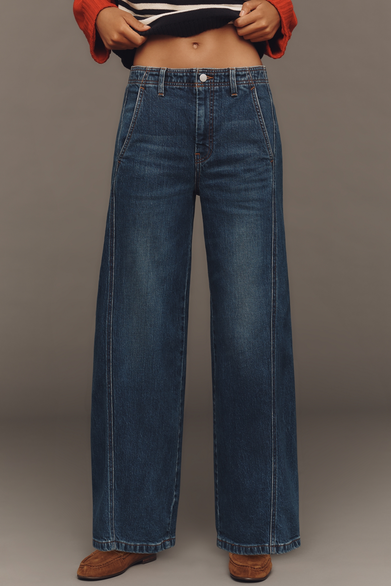 The Lex High-Rise Relaxed Tapered Jeans by Pilcro