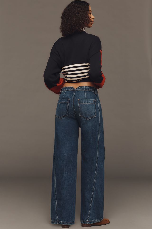The Lex High-Rise Relaxed Tapered Jeans by Pilcro #2