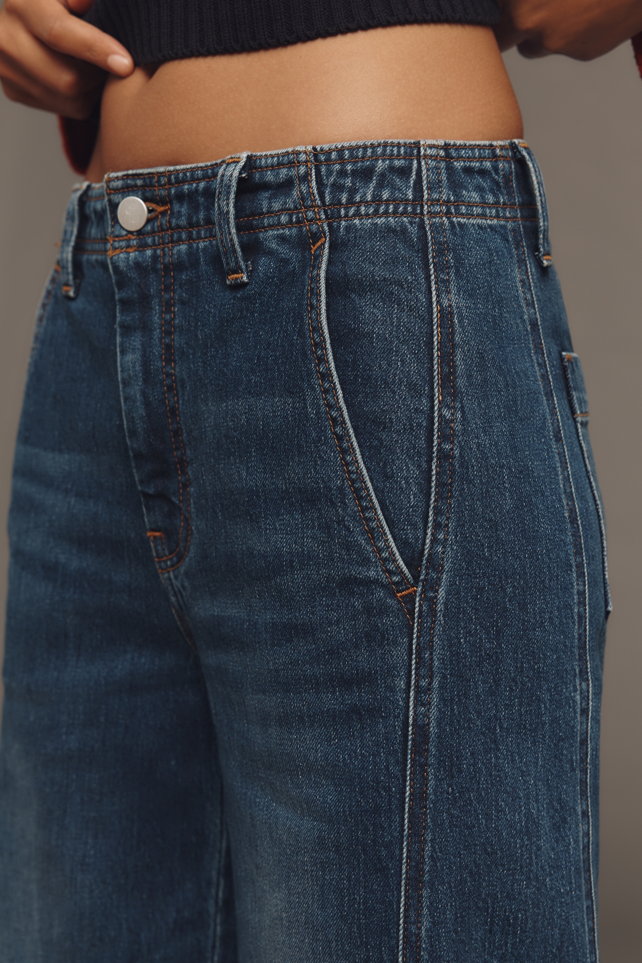 The Lex High-Rise Relaxed Tapered Jeans by Pilcro