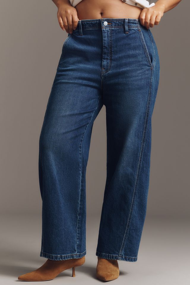 The Lex High-Rise Relaxed Tapered Jeans by Pilcro #5