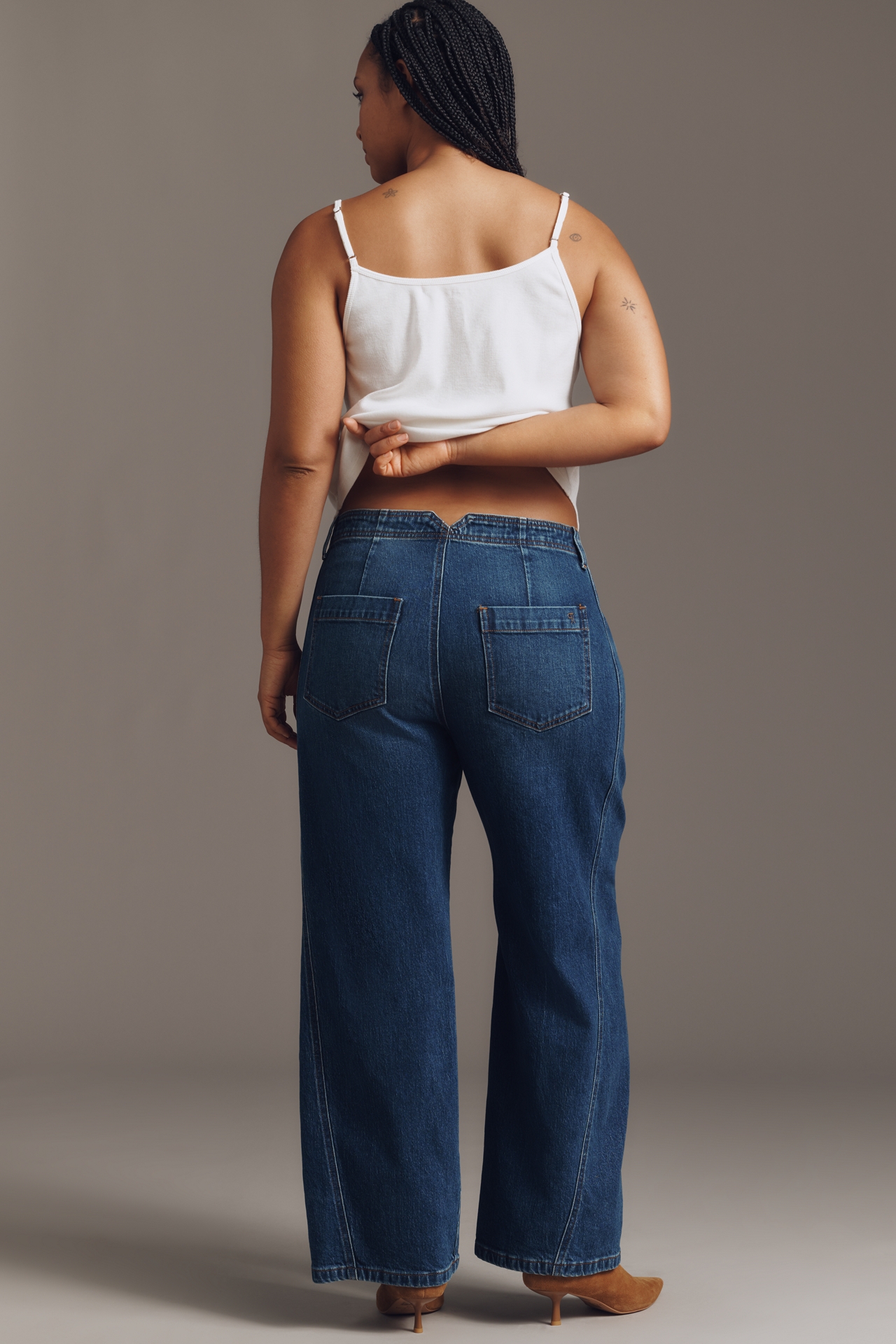 The Lex High-Rise Relaxed Tapered Jeans by Pilcro