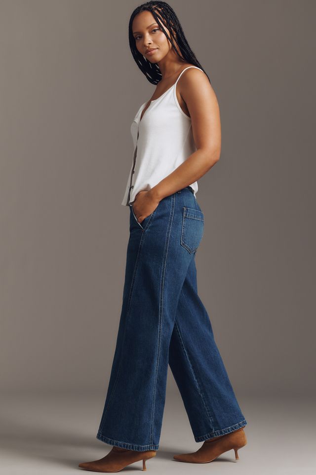 The Lex High-Rise Relaxed Tapered Jeans by Pilcro #8