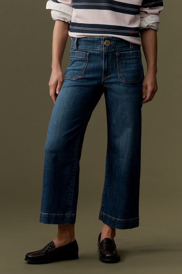 The Colette Mid-Rise Wide-Leg Crop Jeans #2