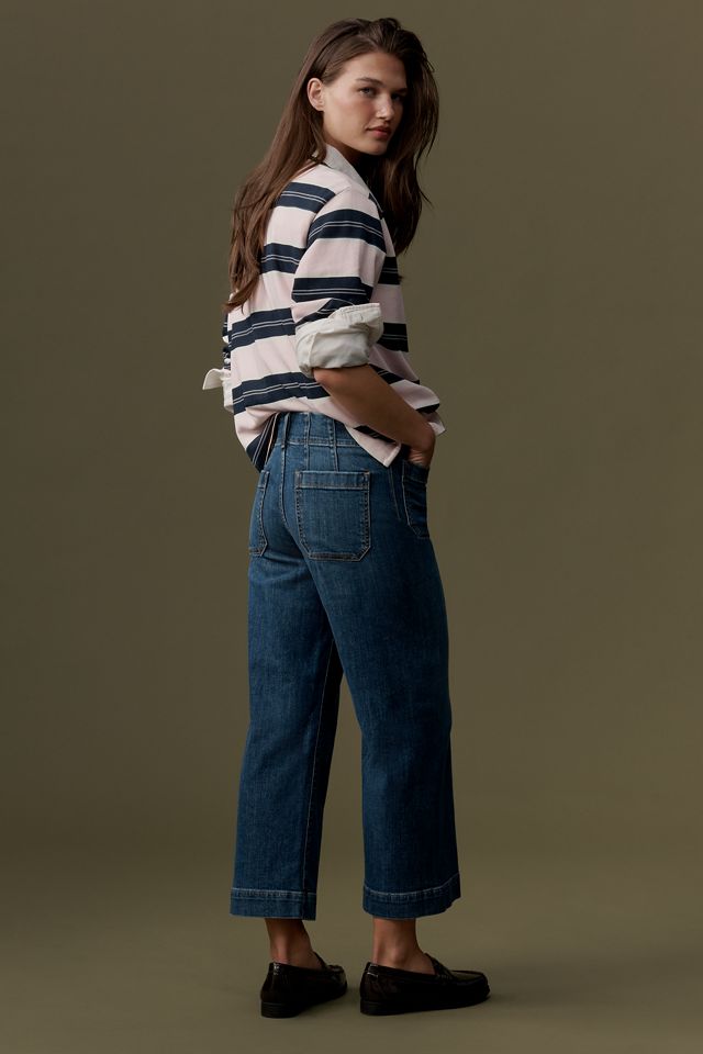The Colette Mid-Rise Wide-Leg Crop Jeans #3