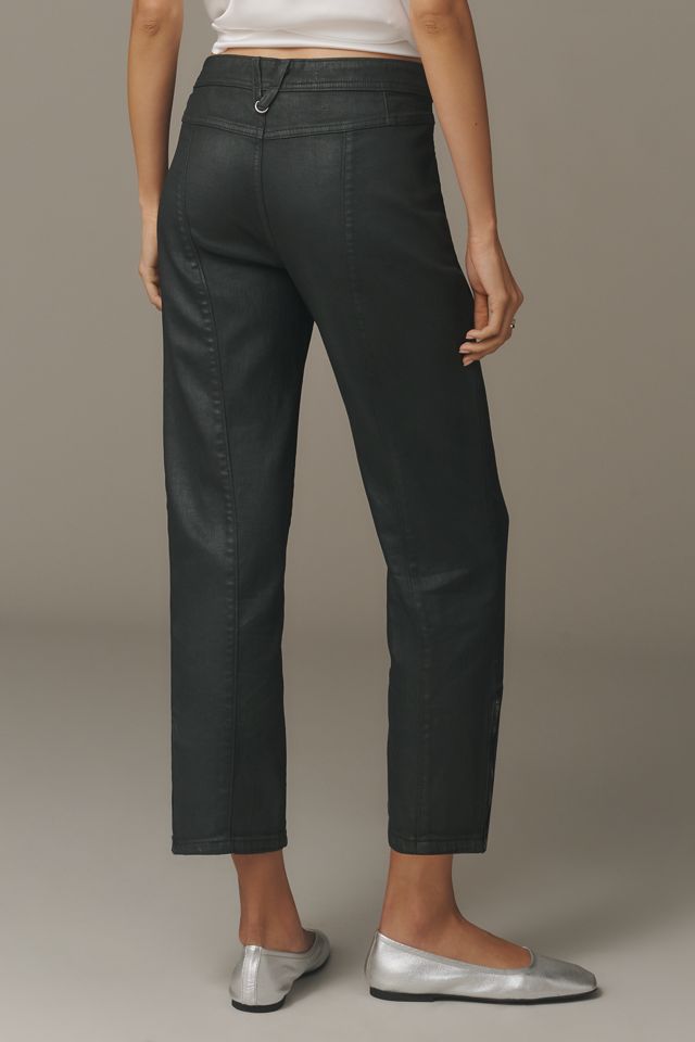 Pilcro Moto Crop Mid-Rise Straight-Leg Jeans #2