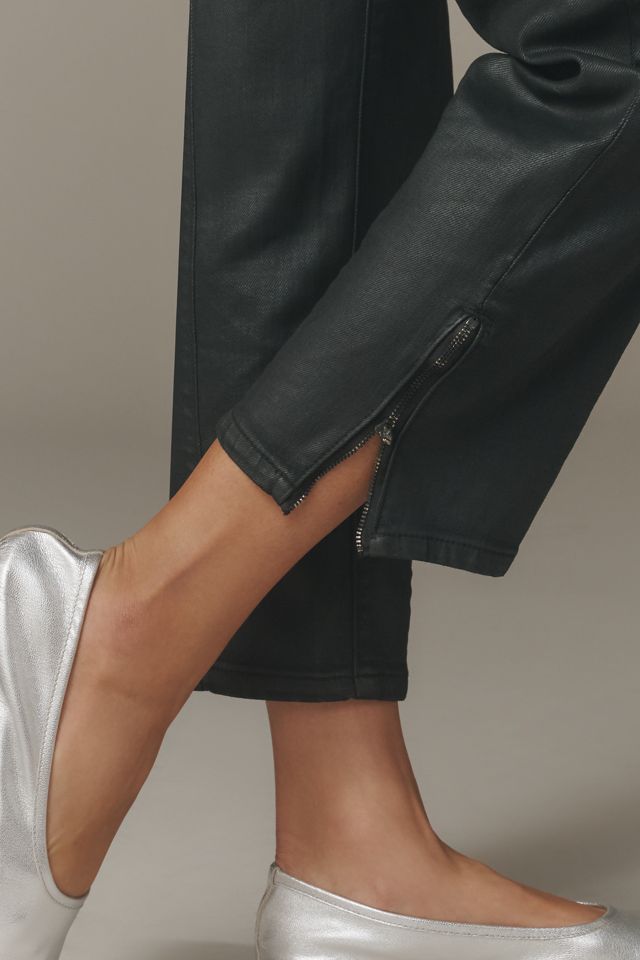 Pilcro Moto Crop Mid-Rise Straight-Leg Jeans #3