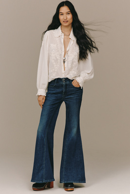 Pilcro Brigitte High-Rise Flared Jeans