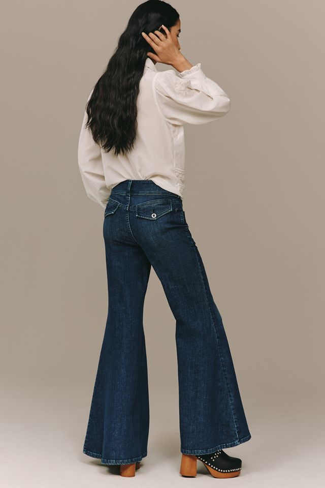 Jeans évasés taille haute Pilcro Brigitte #1