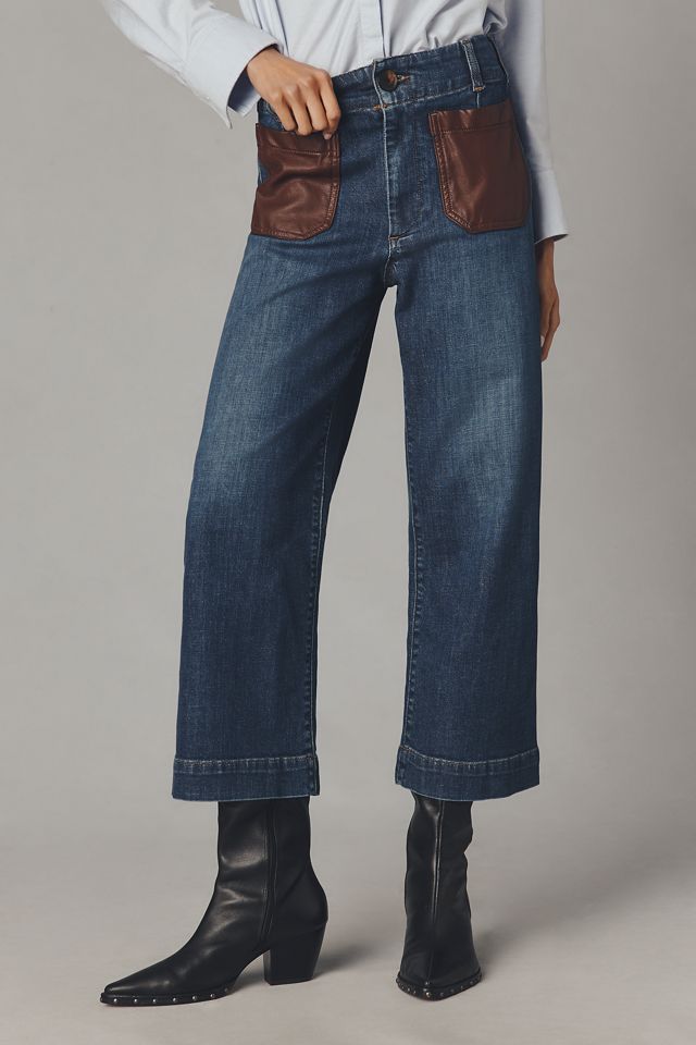 The Colette High-Rise Crop Wide-Leg Jeans by Maeve #2