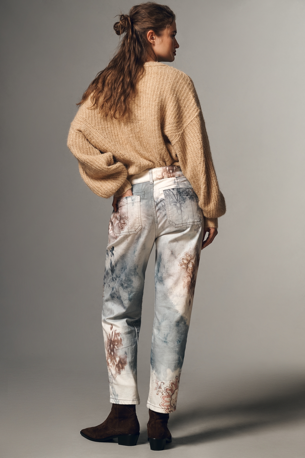The Wanderer Mid-Rise Relaxed Tapestry Jeans by Pilcro