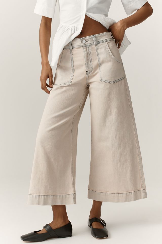 Jeans Pilcro Sienna de Pierna Ancha y Tiro Alto Crop #2